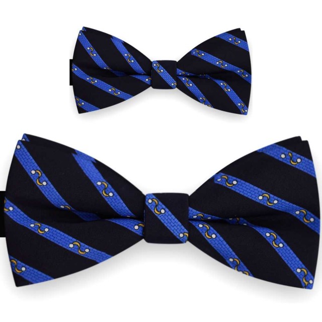 Papioane tată fiu, bleumarin, clasic, imprimeu valuri